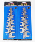 20pc CAL-HAWK 3/8" DRIVE FULLY POLISHED CROWFOOT RATCHET WRENCH SAE & METRICOpen