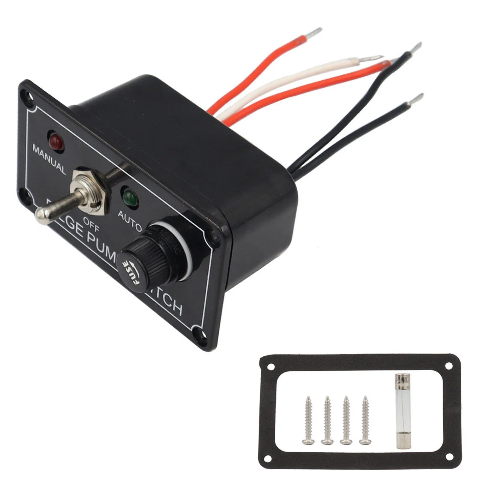 Marine 12V 5a 3 Mode Bilge Pump Switch Rocker Toggle Control Panel