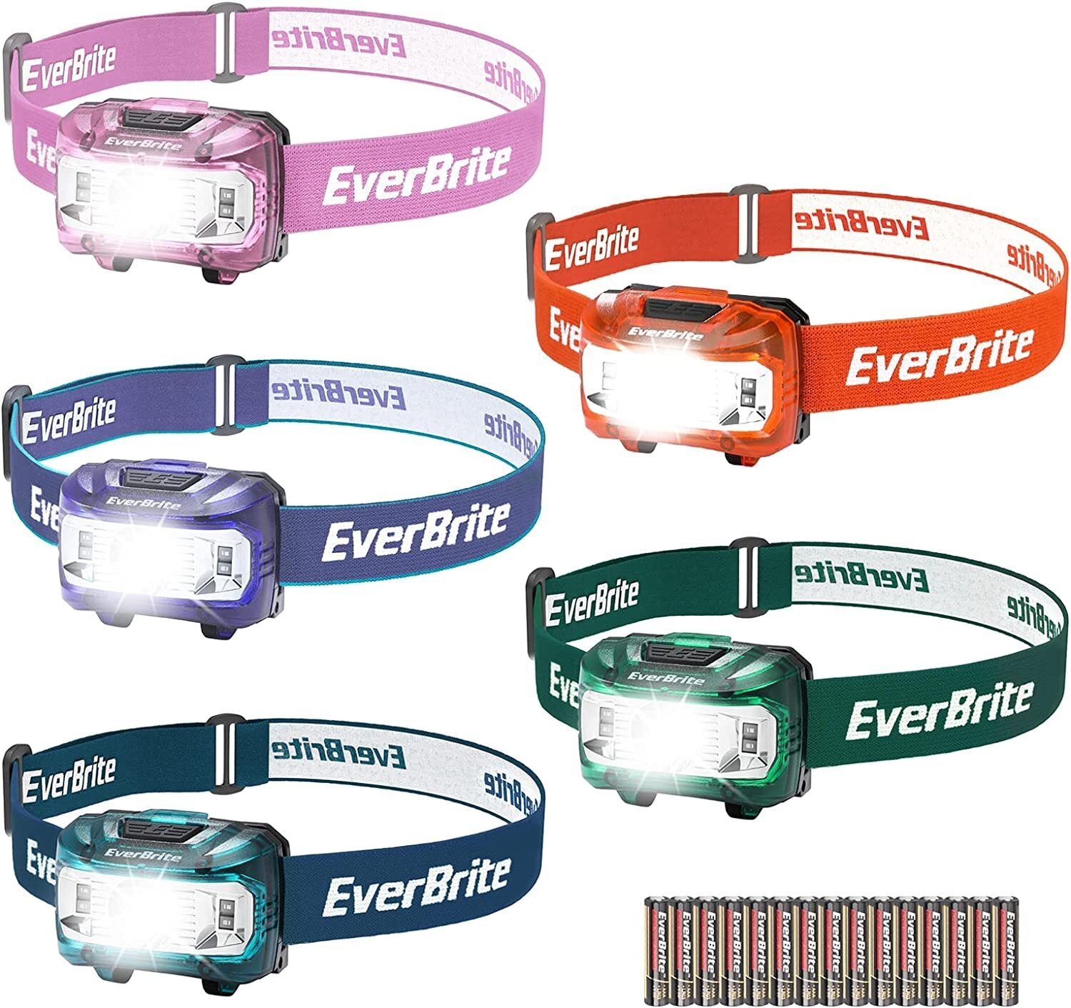 EverBrite 5-PK LED Headlamp by EverBrite