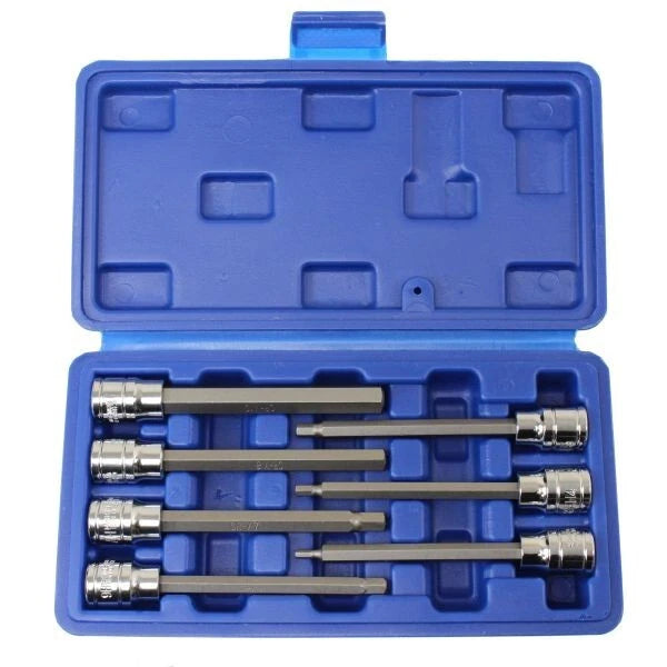 Hex Bit Socket Set 3/8" Drive Allen Sockets Long Reach Us Pro 3-10mm