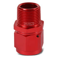 12-an Female Flare To 3/4" Npt Male Red Aluminum B-nut Swivel Coupler