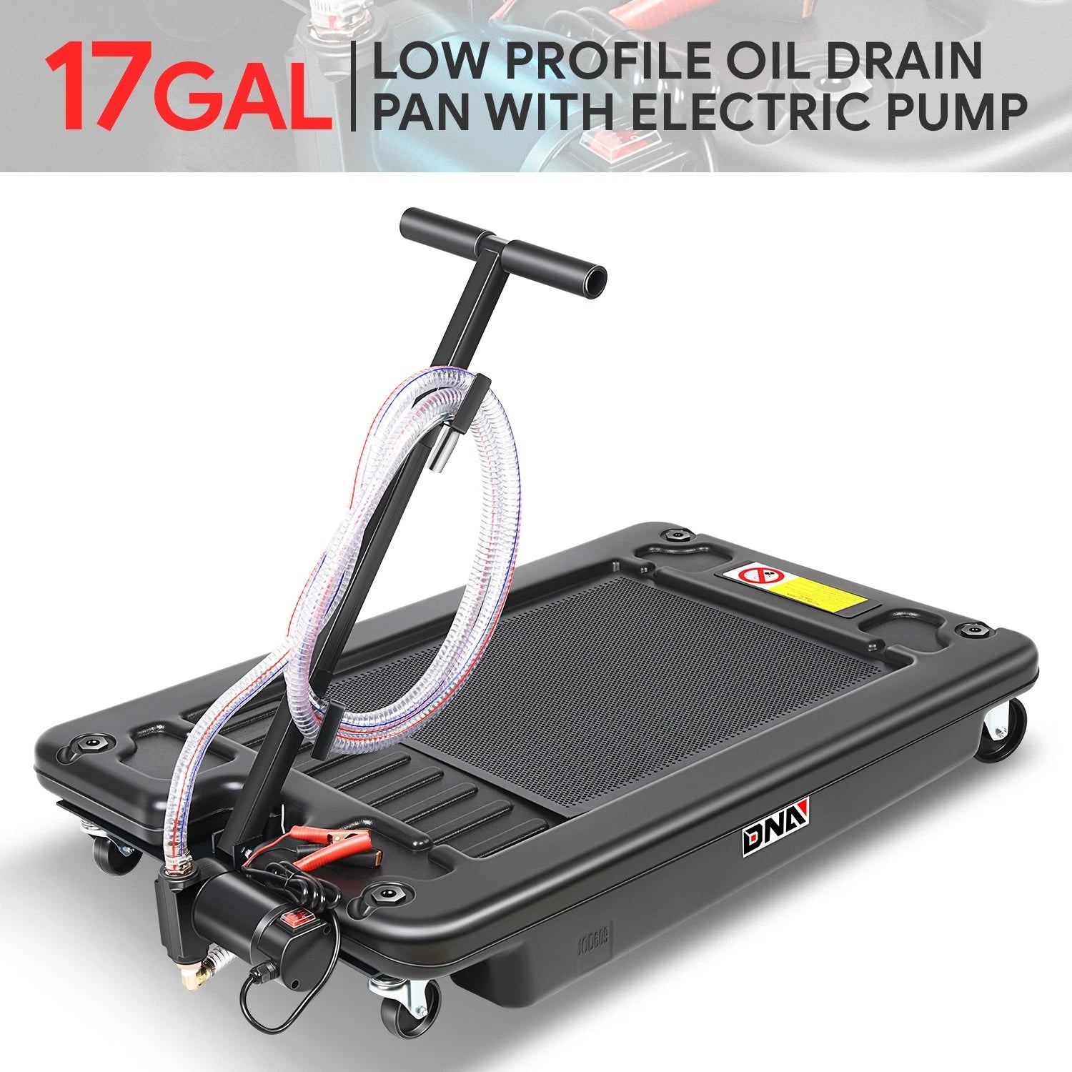 Black 17 Gallon Low Profile Drain Pan With 120V | Built Supply Co