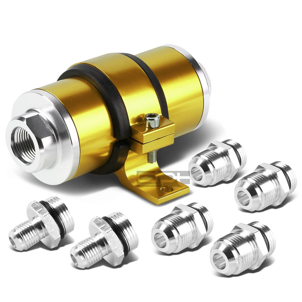 An6/An8/An10 Gold 30 Micron Aluminum Performance Inline Fuel/Oil