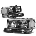 Fit 1999-2007 Gmc Sierra/yukon Black Housing Clear | Built Supply Co
