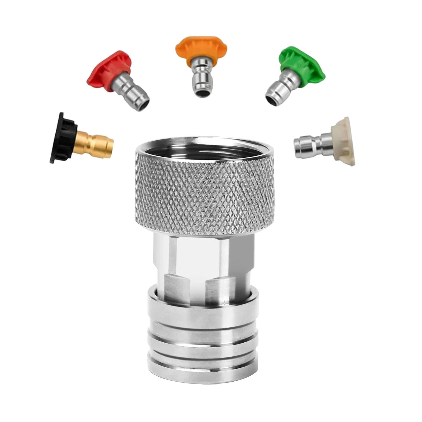 3/4" Ght To 1/4" Pressure Washer Quick Adapter Garden Hose Connect 5