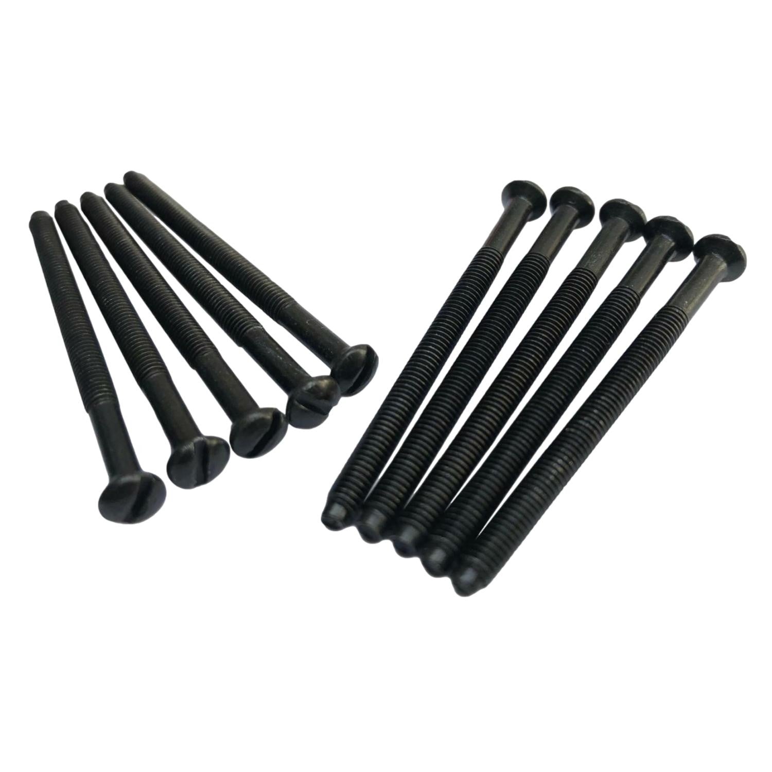 Black Nickel Long Electrical Screws 50mm M3.5 3.5mm