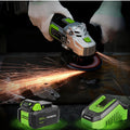 Cordless Angle Grinder Kit Discs 20V 4.0ah Lithium-ion Battery Fast