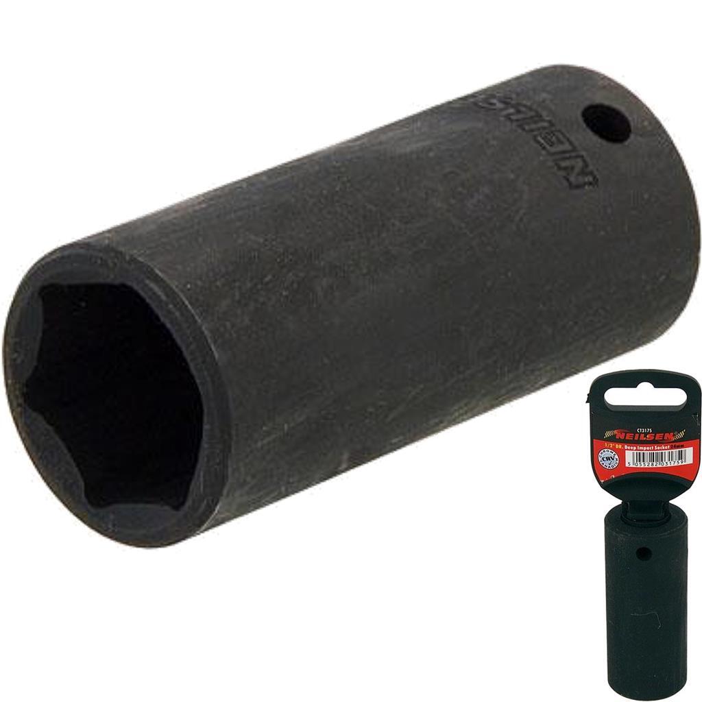 Neilsen 1/2" Drive Standard Deep Square Metric Single I