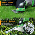 Workprox 20V 2-in-1 Cordless Electric Grass Shear&shrubber<wbr/>y