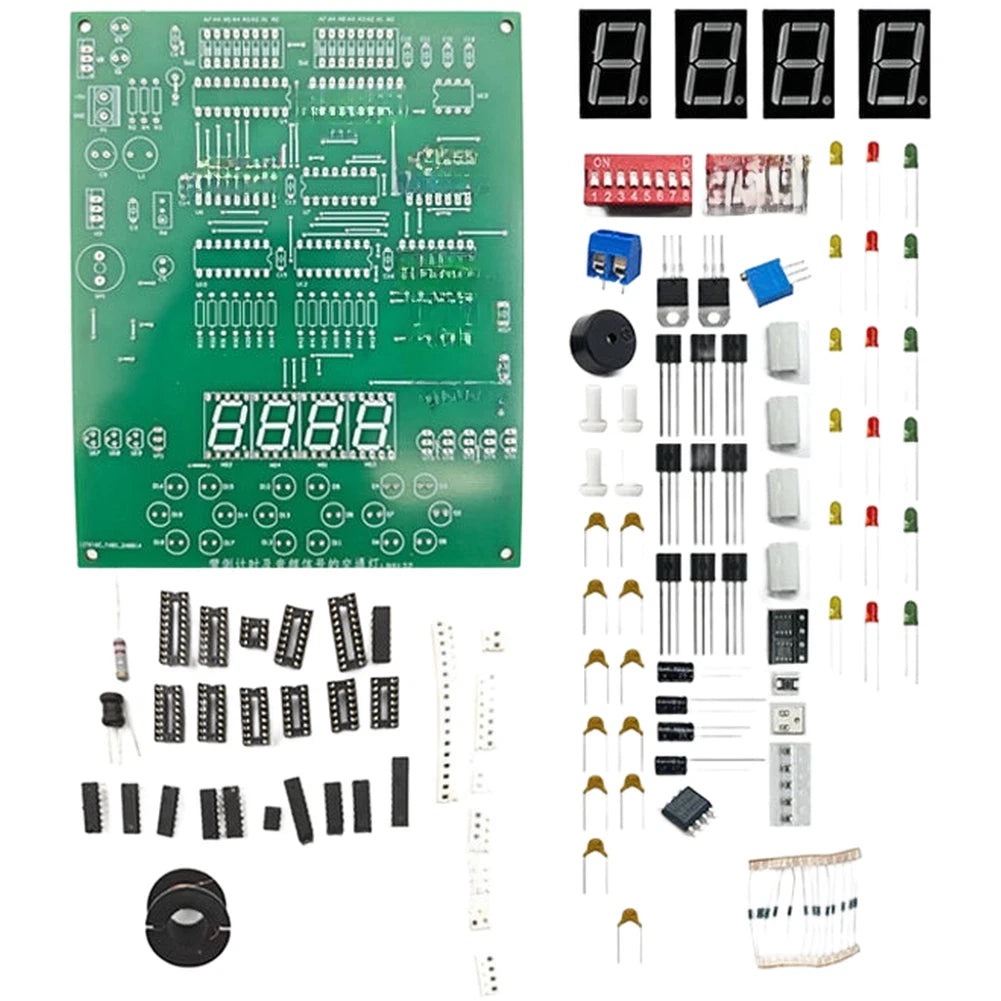 Stem Learning Kit Traffic Light With Audio Buzzer And Three Color Leds