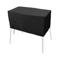 Black Camping Stove Cover For Two Burners Waterproof Material