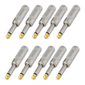 1/4 11mm Outer Diameter Mono Male Audio Speaker 6.35 Connector Plug