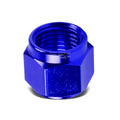 Fit Aluminum/Steel Hard Line Blue 6-An 3/8" Tubing Sleeve Nut Flare