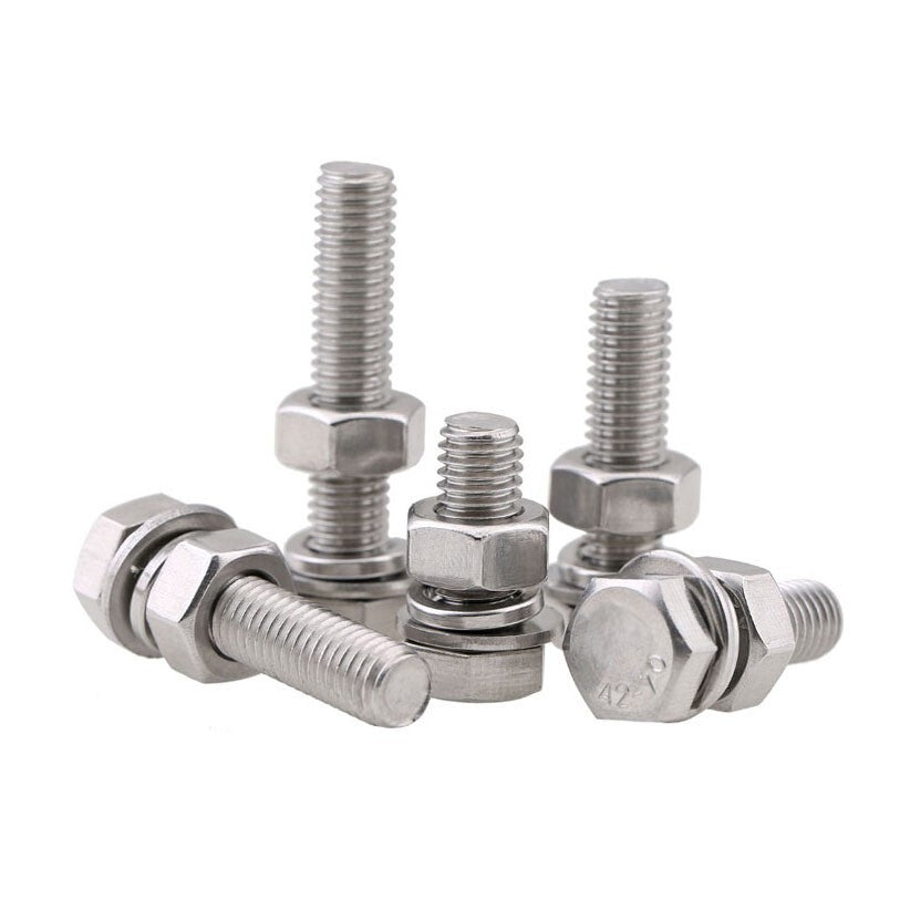 Nuts And Bolts Fully Threaded Set Screw + Washers A2