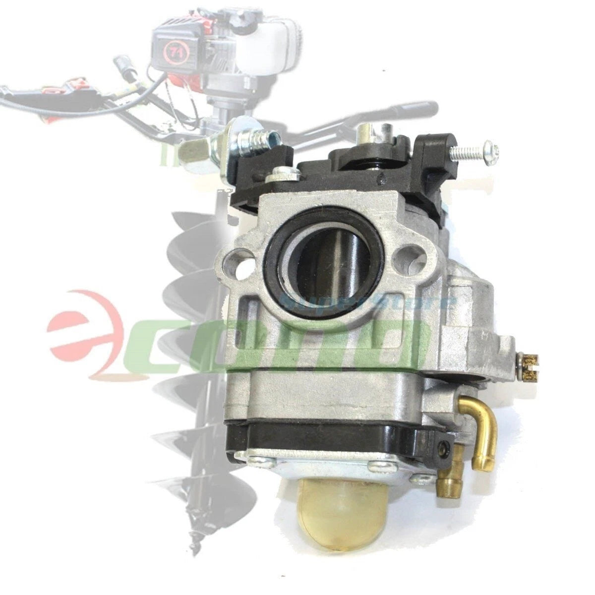Carburetor Carb W/ Primer For 71cc 52cc 55cc Earth Auger Post Hole