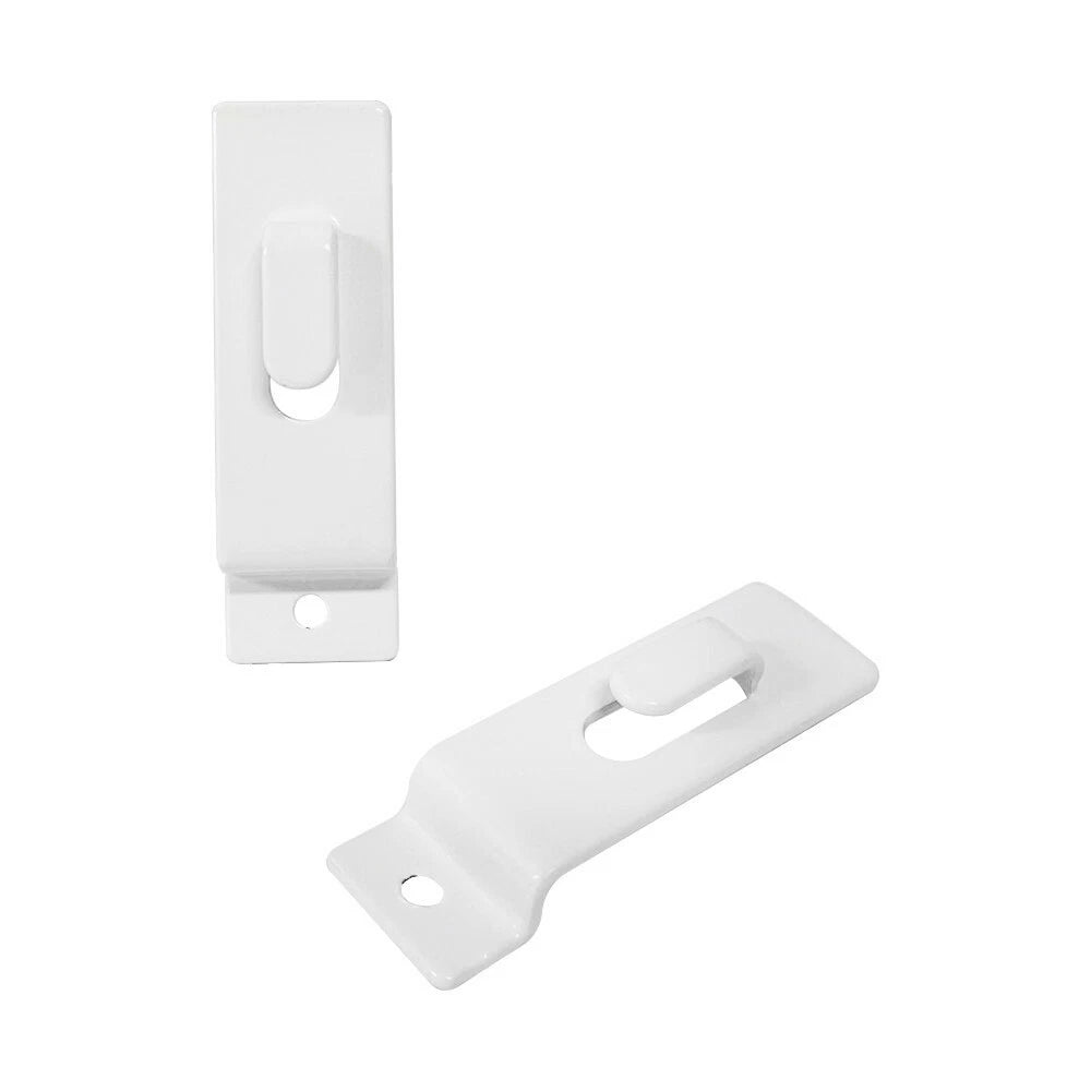 Utility Hooks - Single Slatwall Notch Hook - White - Pack 2