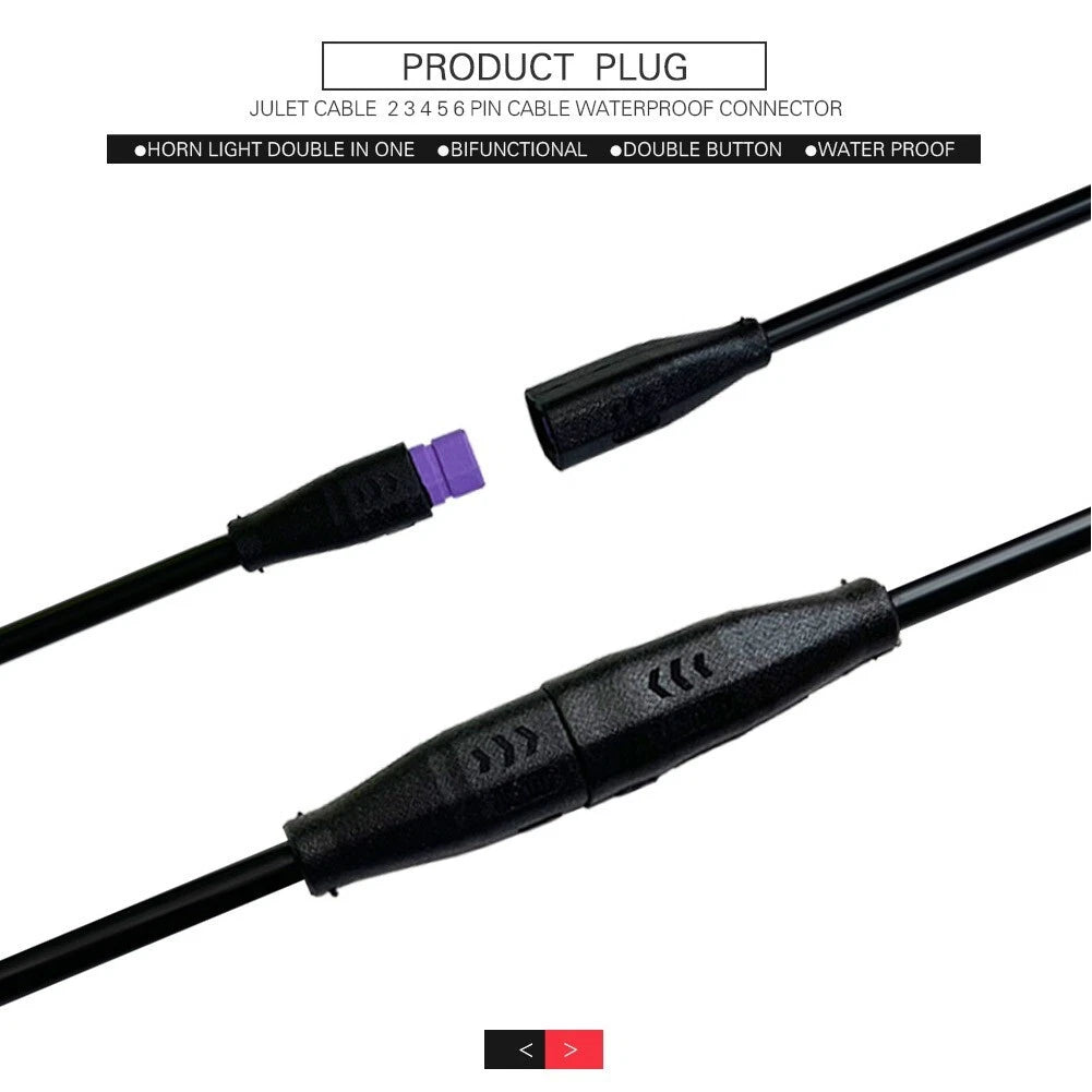 Ebike Shaped Connector With Waterproof Signal Line ?C Easy