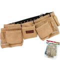 Neilsen Leather Double Tool Pouch Belt Hammer Loop