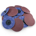 25 Pack - 3" 120 Grit A/O Quick Change Sanding Disc Black Hawk, Type R