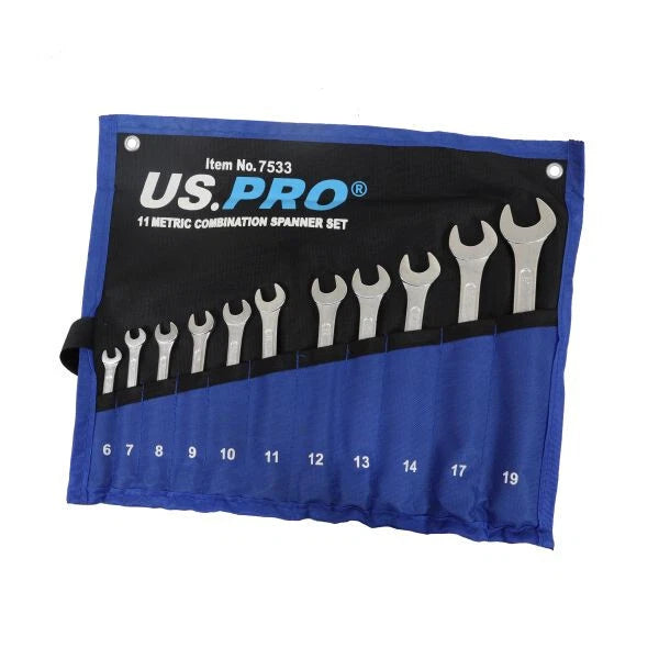 Metric Spanner Set Us Pro Combination Spanner Set 6-19mm Fixed Tool