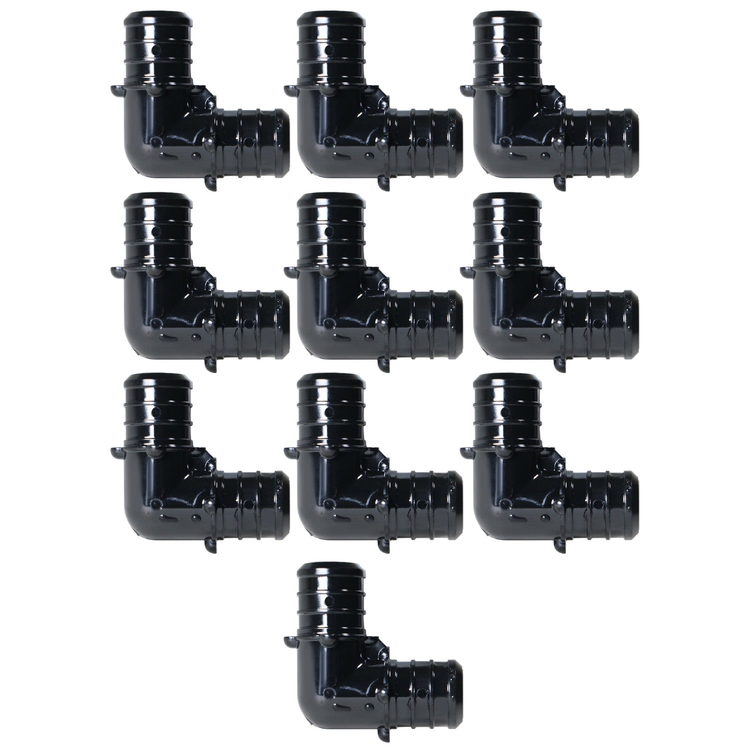 10 Pack XFITTING 3/4" Pex Elbow Poly Alloy, Lead Free,