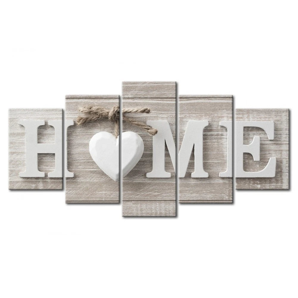 Unframed Home Sign Canvas Wall Art Prints For Stylish Home Decor