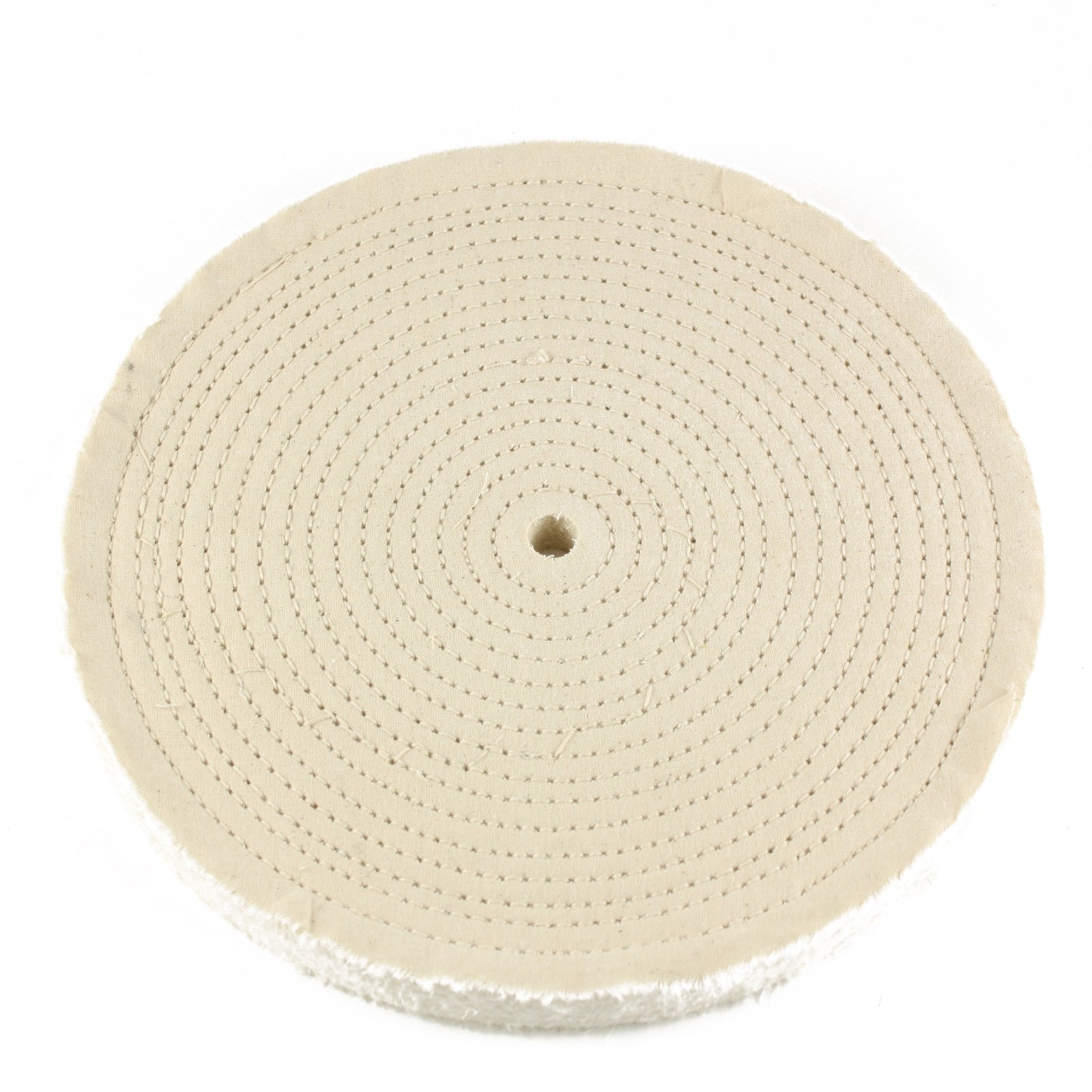 10" X 1/2" Arbor Hole - 60 Ply Spiral Sewn Polishing Muslin Cotton
