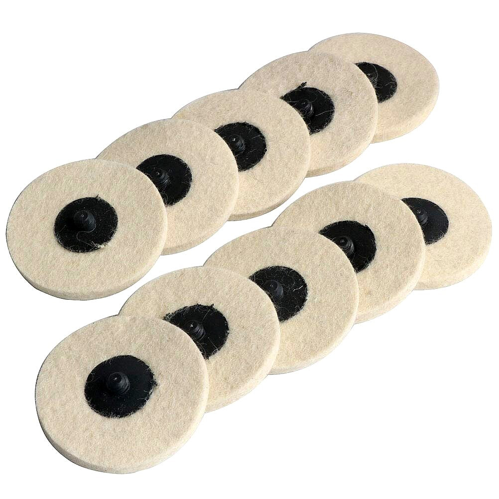 10pc Wool Buffing Polishing Pad Set for Drill by Unbranded