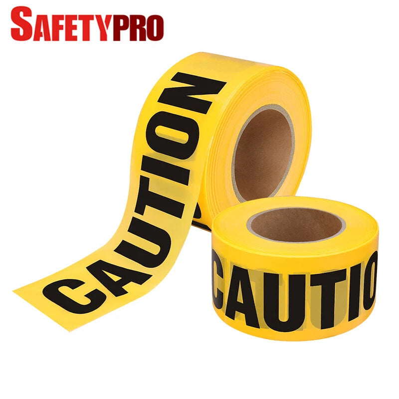 Safetypro 2pack 3 In X 1000 Ft Caution Tape Roll Yellow Warning