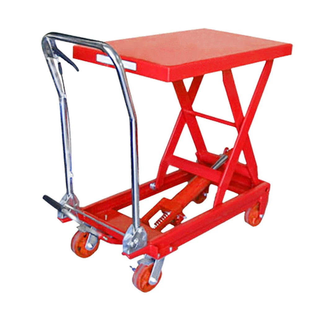 Heavy Duty Hydraulic Lift Table Cart 1000 Lb Capacity Scissor Jack