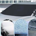 Windshield Cover For Most Cars - Strong Oxford Fabric 63 X 47 X 75