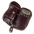 Retro Genuine Leather Wallet Purse Bag Case Holder Key Ring Pouch Bag