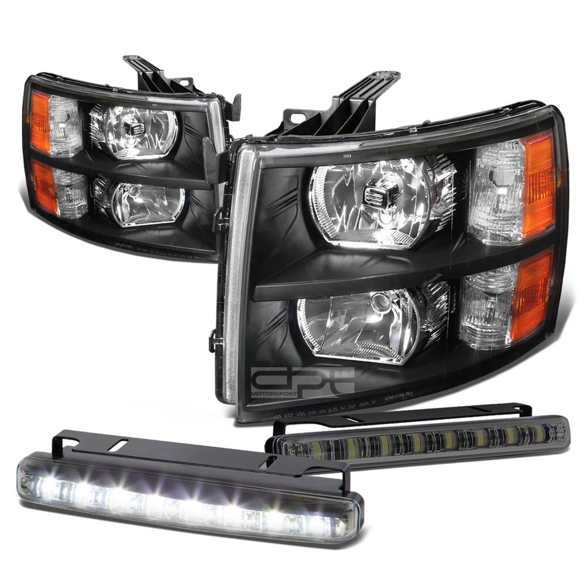 Black Housing Headlight+ambe<wbr/>r Turn Signal+LED | Built Supply Co