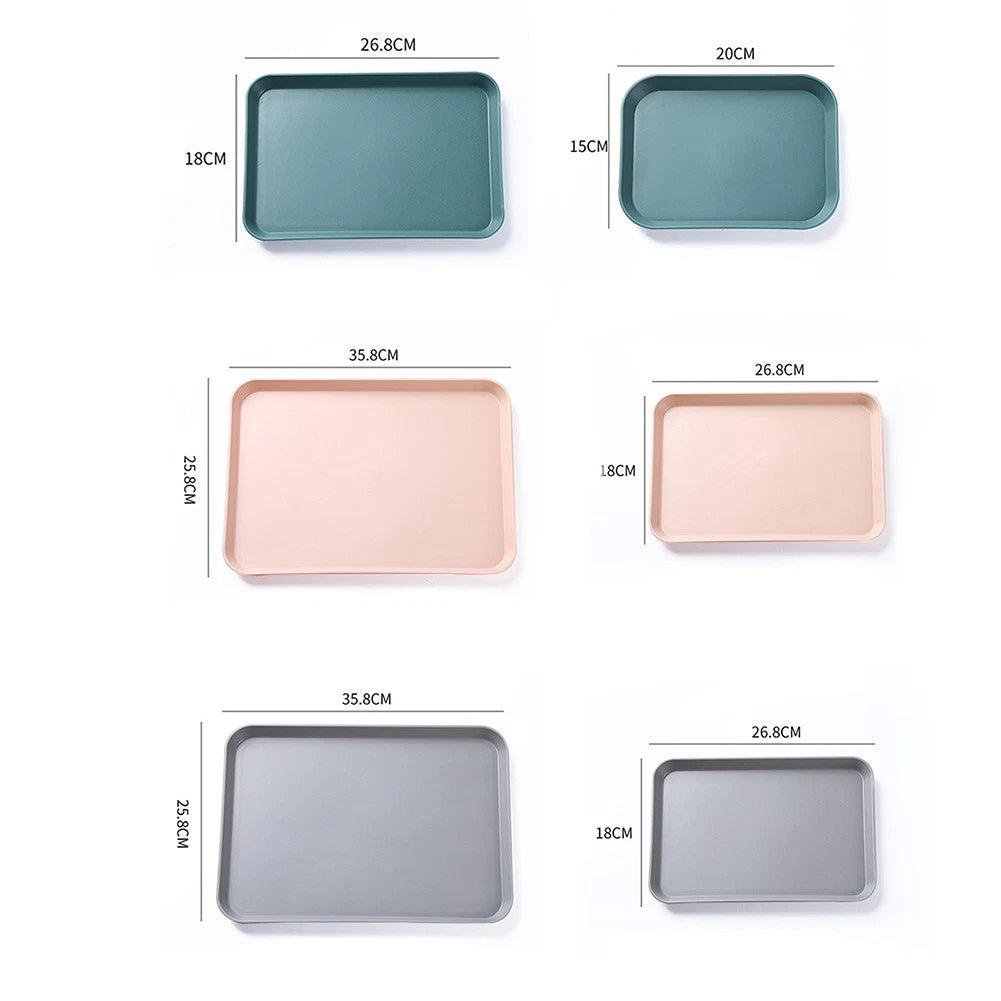 Useful And Practical Plastic Food Tray For Serving Storage And Display