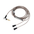 Silver Plated Audio Cable With Mic For Sennheiser Ie80 Ie8 Ie80s Ie8i