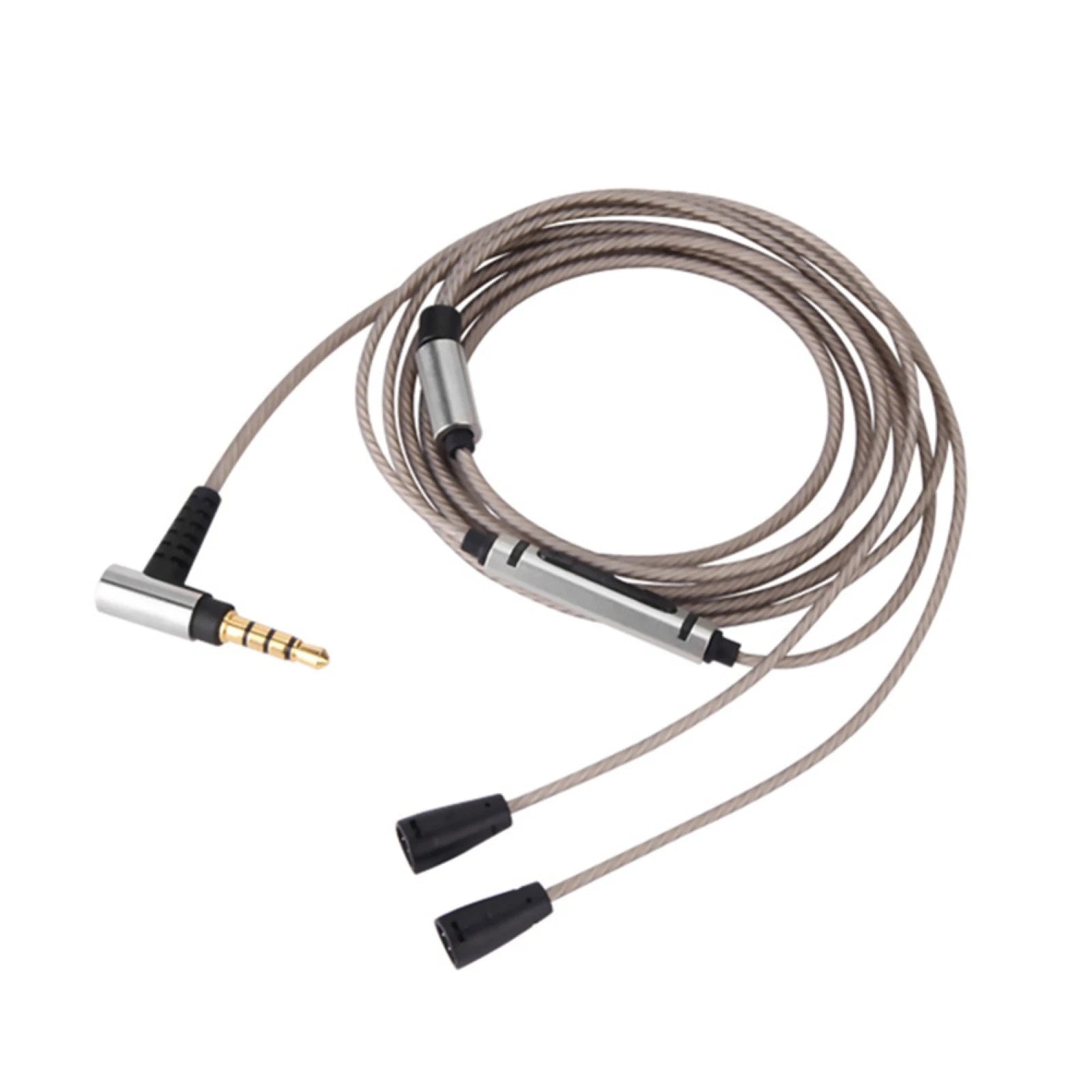 Silver Plated Audio Cable With Mic For Sennheiser Ie80 Ie8 Ie80s Ie8i