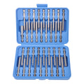 36 pcs 3" Long Screwdriver Bit Set Hex, Pozi, Torx, Tamperproof 1/4"