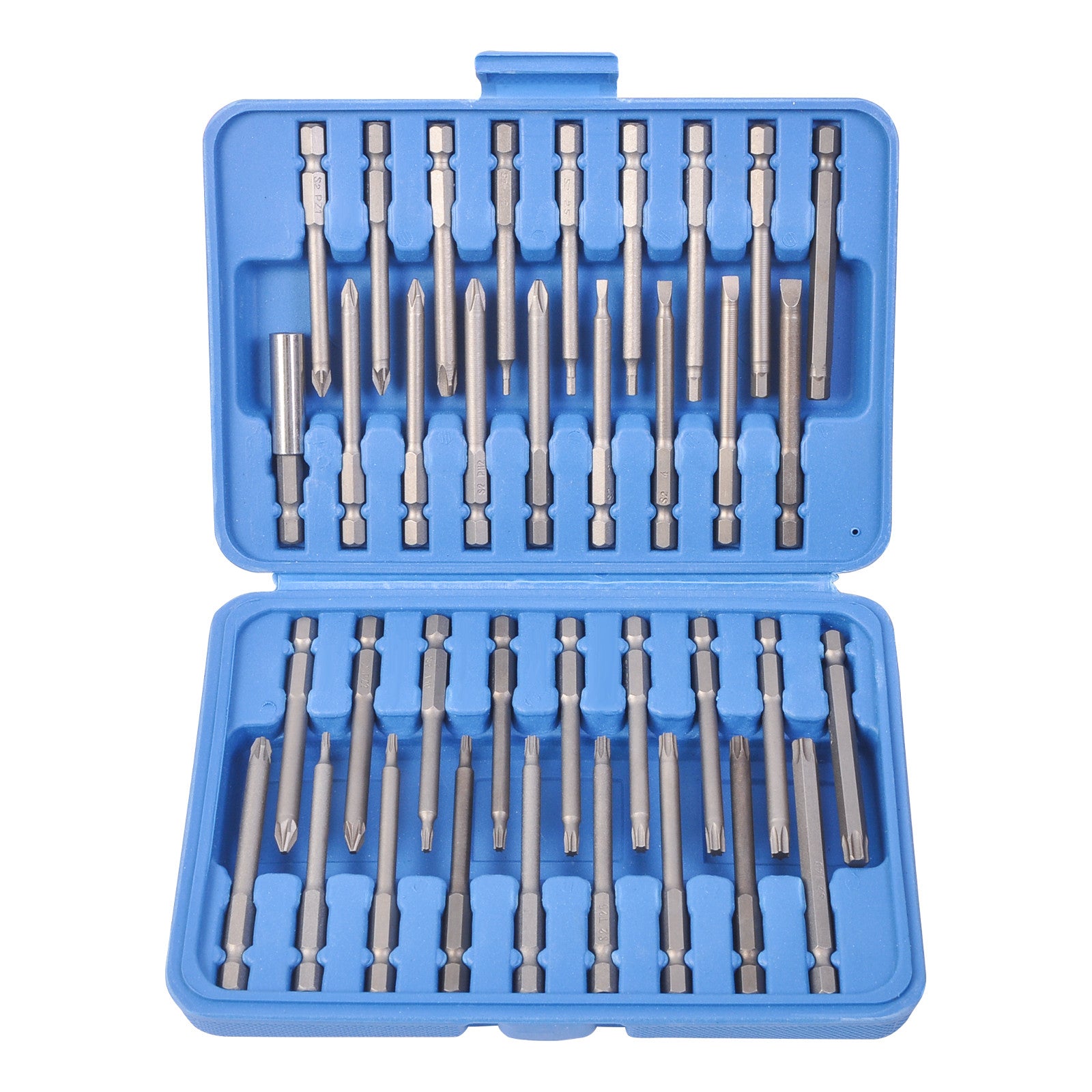 36 pcs 3" Long Screwdriver Bit Set Hex, Pozi, Torx, Tamperproof 1/4"