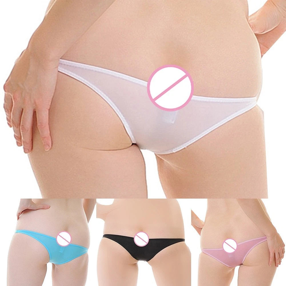 Stylish And Comfortable Womens See Through Ice Silk Low Waist