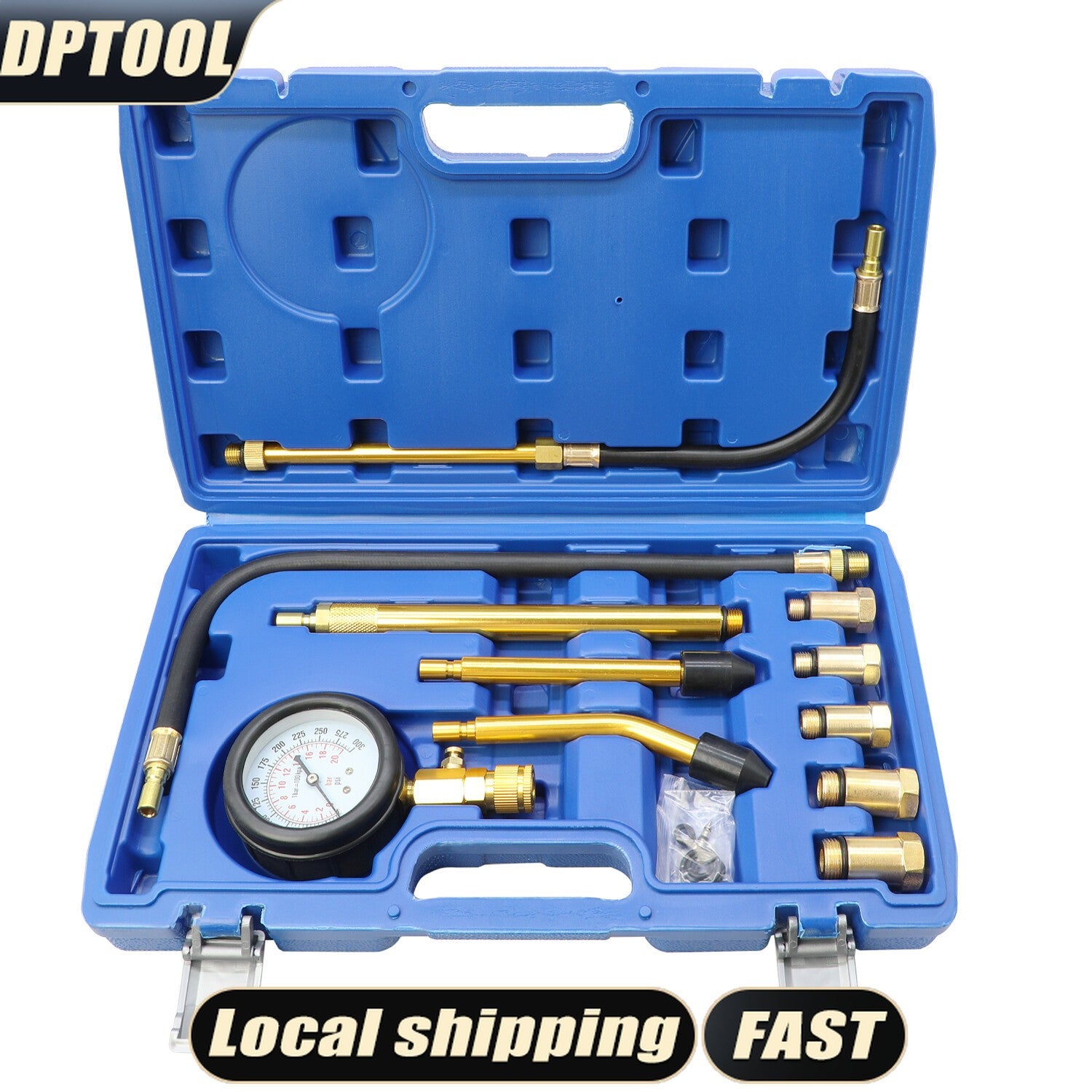 Engine Cylinder Compression Gauge Tester Kit Gas | Built Supply Co