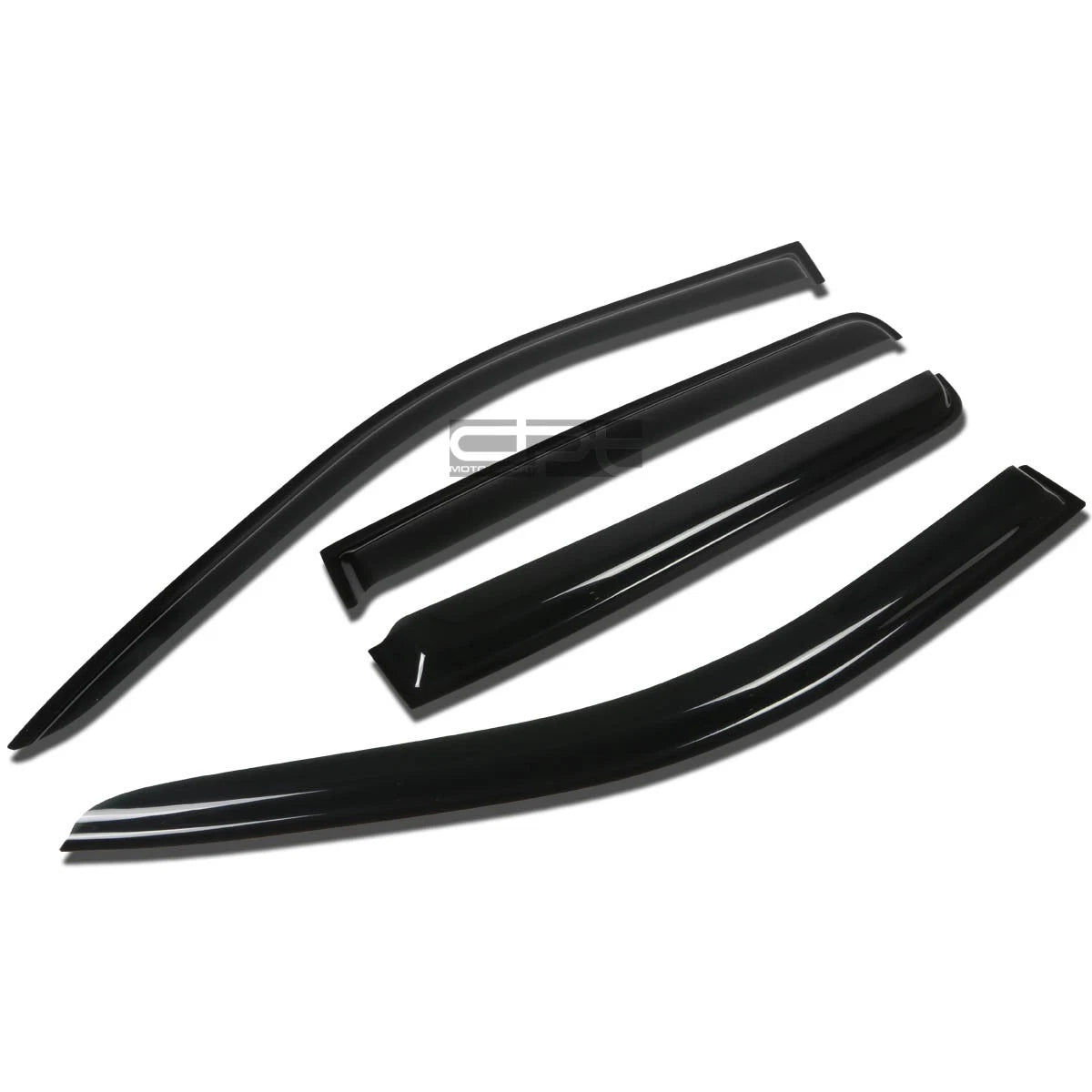 Fit 07-16 Compass Mk49 Smoke Tint Window Visor/wind Deflector Vent