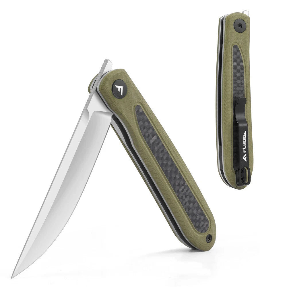 Flissa Folding Pocket Knife Thumb Stud Front | Built Supply Co