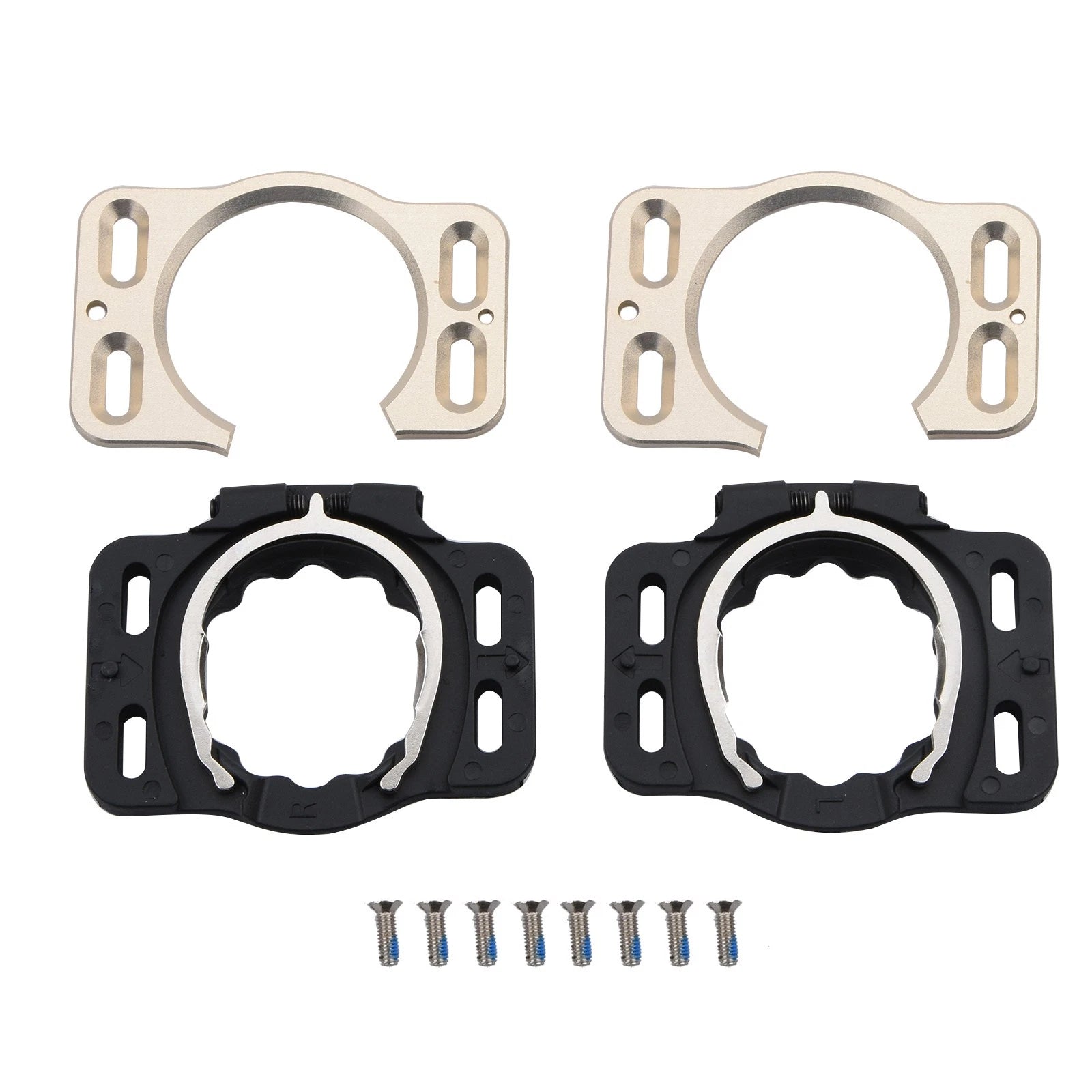 1pair New Aluminum Alloy Bicycle Cycling Shoe Cleat Cover For
