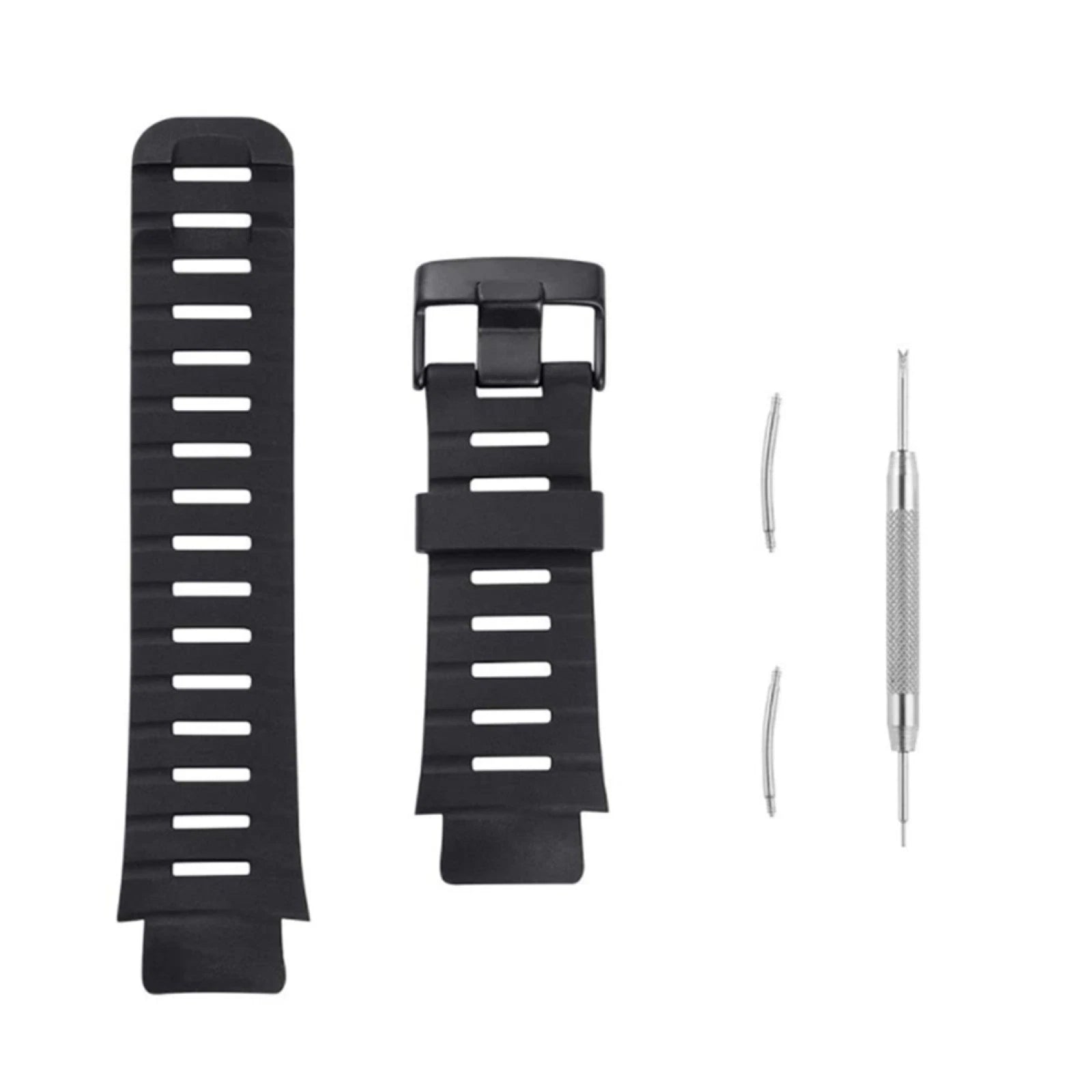 Watch Band Soft Rubber Wrist Strap With Tools Replacement For Suunto