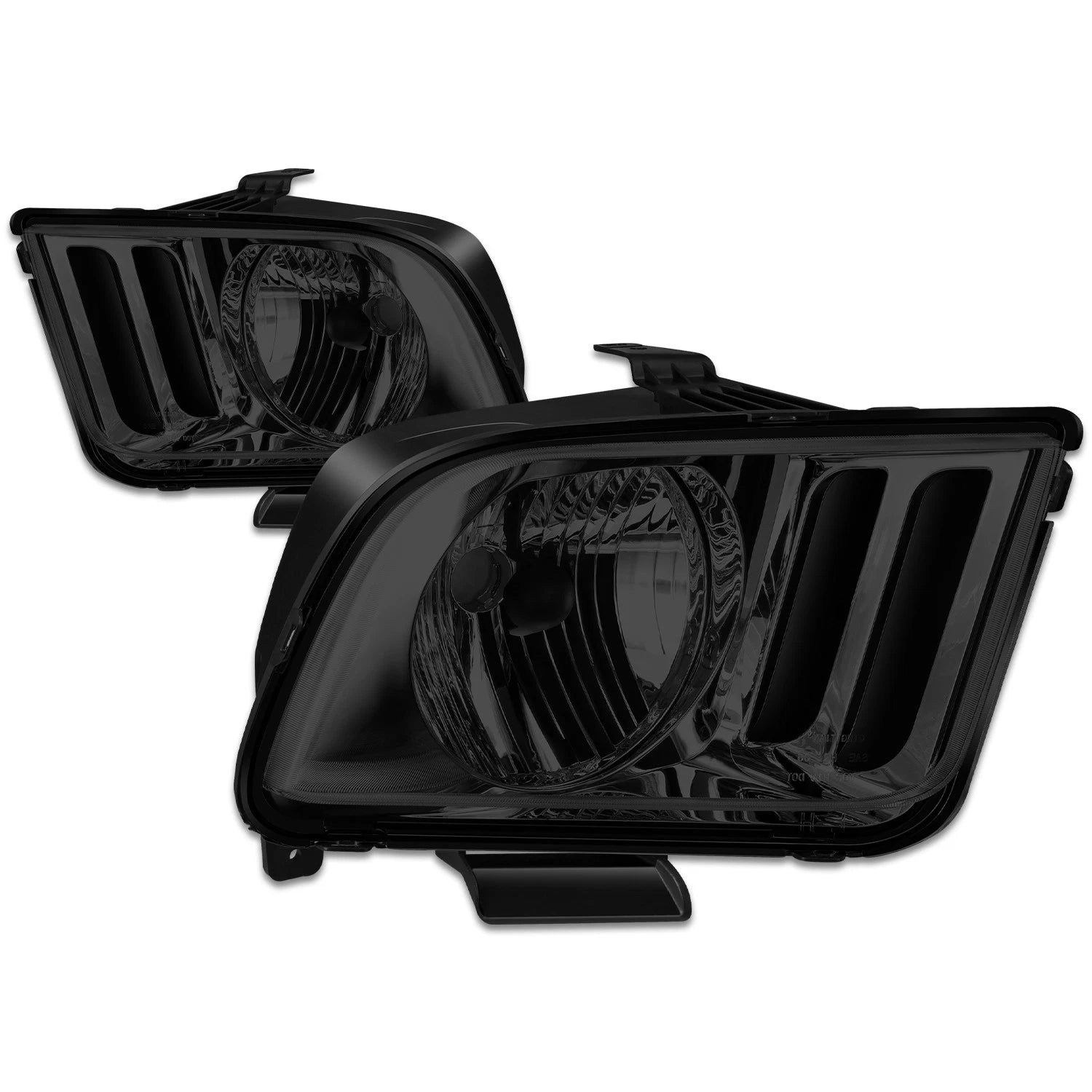 Fit 2005-2009 Ford Mustang S197 Pair Smoked Housing | Built Supply Co