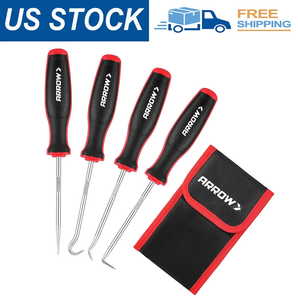 Arrow Precision Hook And Pick Set W/ Pouch Mini Pick Tool Set For