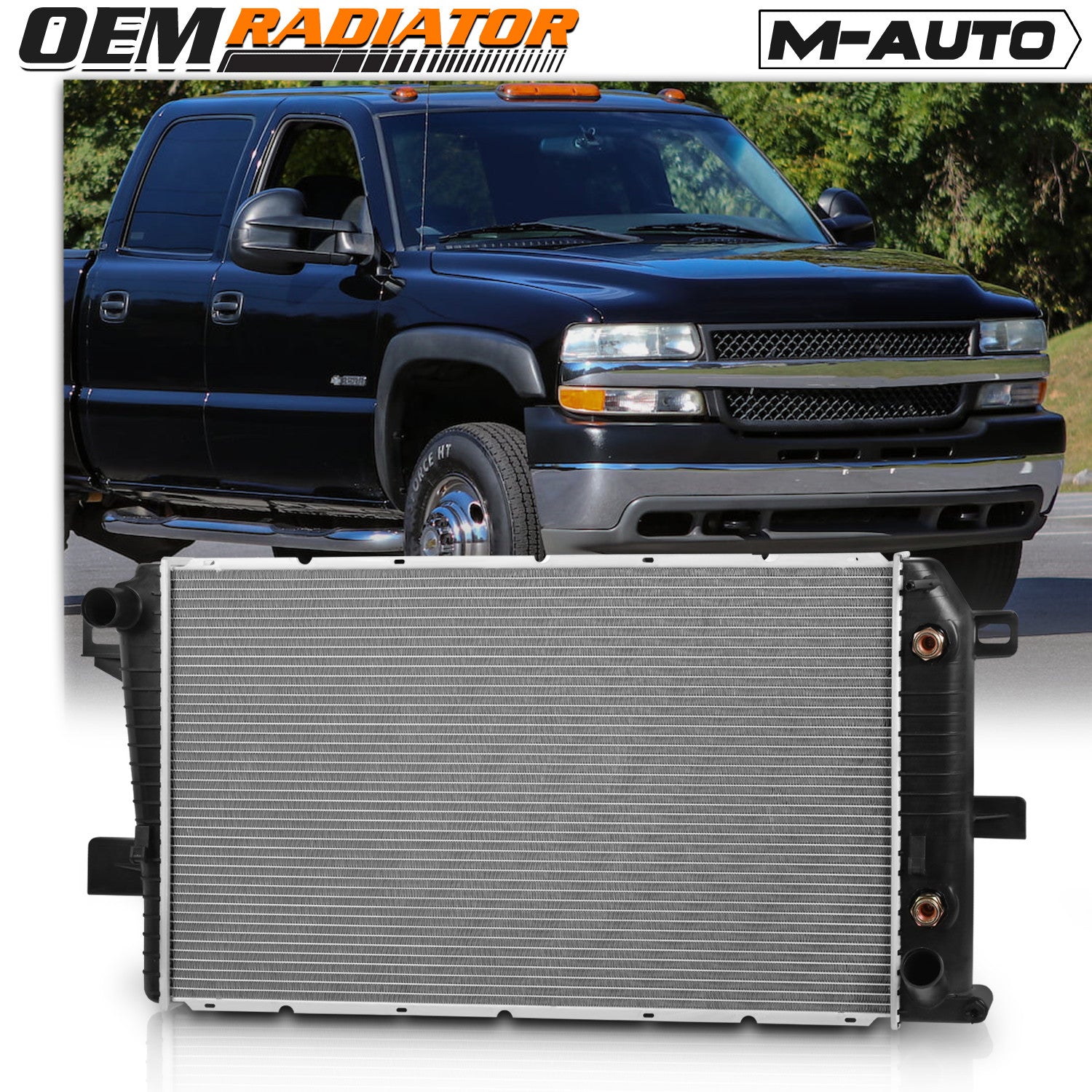 Aluminum Radiator for 2001-2005 Silverado 2500HD