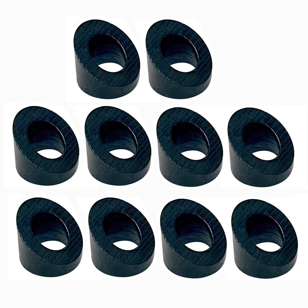 1/4" 30degree Angle Beveled Washer For Cable Railing Stair Ends,black