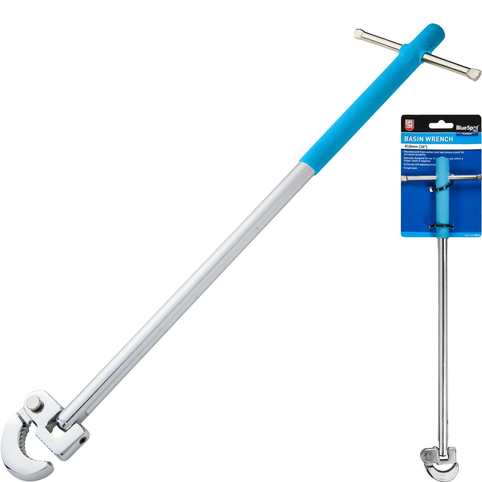 BlueSpot 400mm Adjustable Basin Wrench by BlueSpot