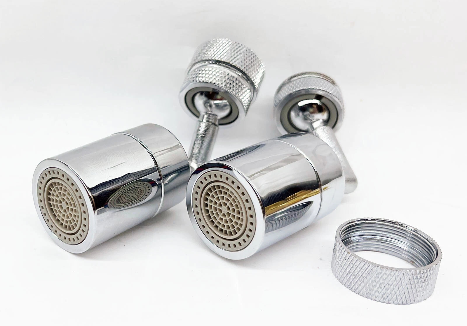 2pk 720° Swivel Faucet Sink Aerator Adapter Splash Faucet Eye Wash